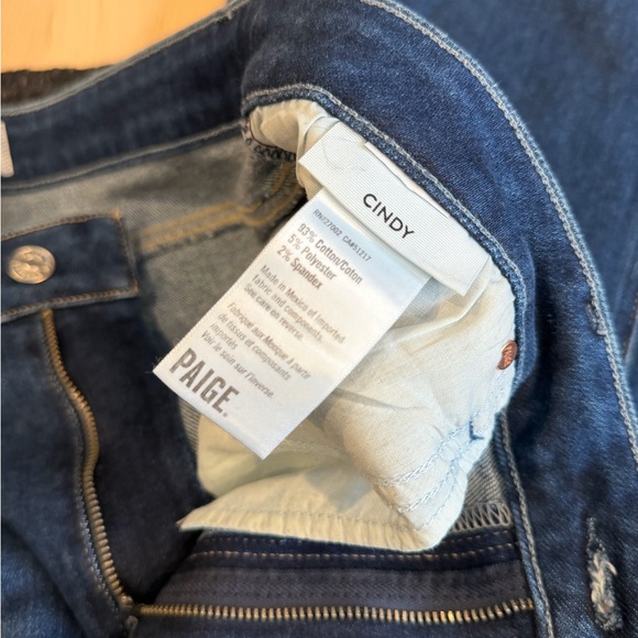 PAIGE Dark Blue Denim Jeans - Picture 3 of 4